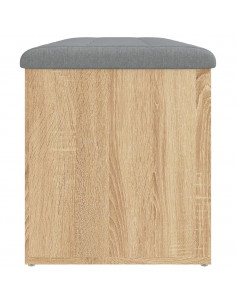 Panca Portaoggetti Rovere Sonoma 102x42x45 cm Legno Multistrato