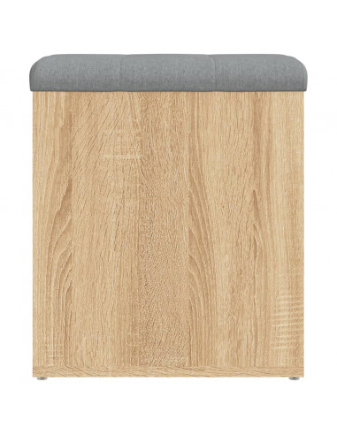 Panca Portaoggetti Rovere Sonoma 42x42x45 cm Legno Multistrato