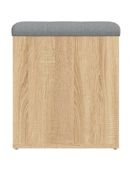 Panca Portaoggetti Rovere Sonoma 42x42x45 cm Legno Multistrato