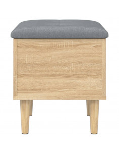 Panca Portaoggetti Rovere Sonoma 42x42x46 cm Legno Multistrato