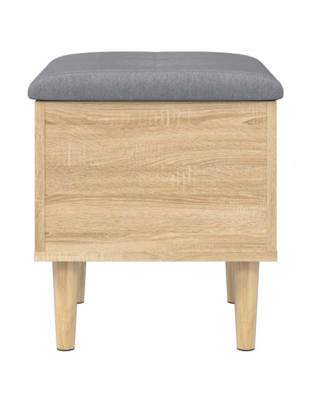 Panca Portaoggetti Rovere Sonoma 42x42x46 cm Legno Multistrato
