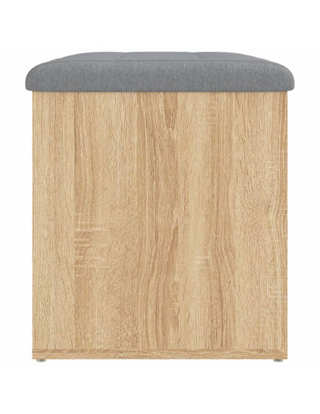 Panca Portaoggetti Rovere Sonoma 62x42x45 cm Legno Multistrato