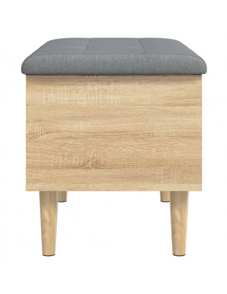 Panca Portaoggetti Rovere Sonoma 62x42x46 cm Legno Multistrato