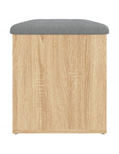 Panca Portaoggetti Rovere Sonoma 82x42x45 cm Legno Multistrato