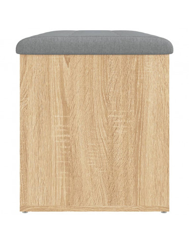Panca Portaoggetti Rovere Sonoma 82x42x45 cm Legno Multistrato