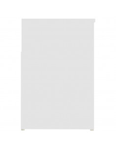 Panca Portascarpe Bianco 103x30x54,5 cm in Truciolato