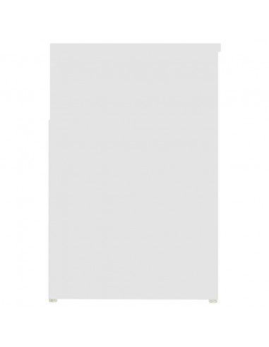 Panca Portascarpe Bianco 103x30x54,5 cm in Truciolato