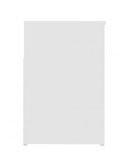 Panca Portascarpe Bianco 103x30x54,5 cm in Truciolato