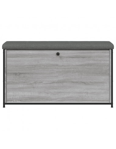 Panca Portascarpe Cassetto Ribaltabile Grigio Sonoma 102x32x56