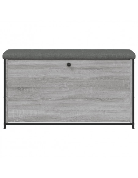 Panca Portascarpe Cassetto Ribaltabile Grigio Sonoma 102x32x56