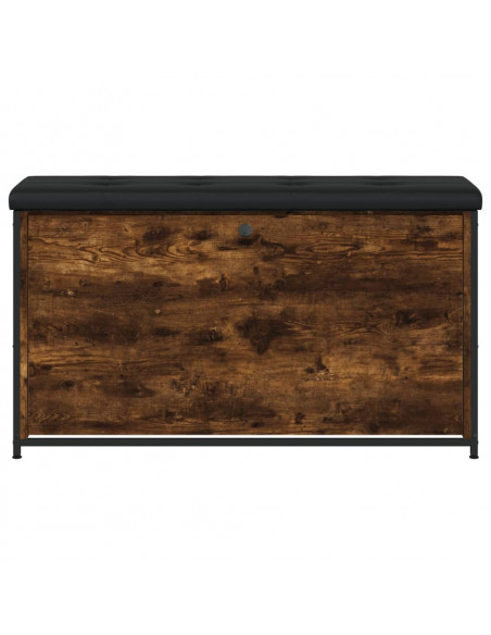 Panca Portascarpe Cassetto Ribaltabile Rovere Fumo 102x32x56cm
