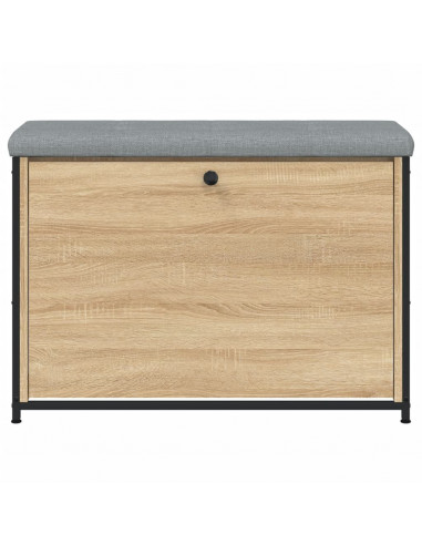 Panca Portascarpe Cassetto Ribaltabile Rovere Sonoma 82x32x56cm