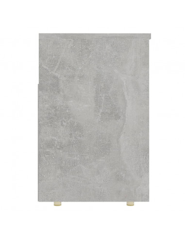 Panca Portascarpe Grigio Cemento 105x30x45 cm in Truciolato