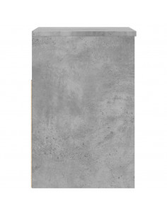 Panca Portascarpe Grigio Cemento 60x30x45 cm in Truciolato