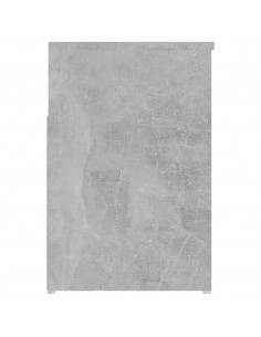 Panca Portascarpe Grigio Cemento 80x30x45 cm in Truciolato