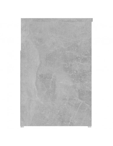 Panca Portascarpe Grigio Cemento 80x30x45 cm in Truciolato