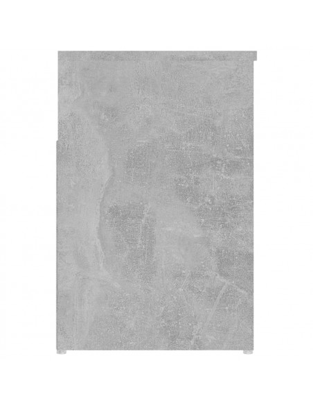 Panca Portascarpe Grigio Cemento 80x30x45 cm in Truciolato