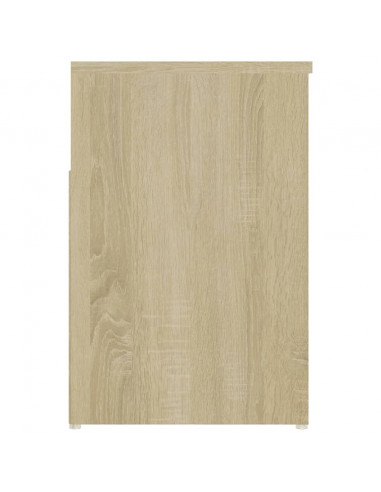 Panca Portascarpe Rovere Sonoma 103x30x54,5 cm in Truciolato