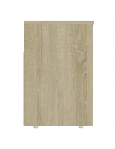 Panca Portascarpe Rovere Sonoma 105x30x45 cm in Truciolato