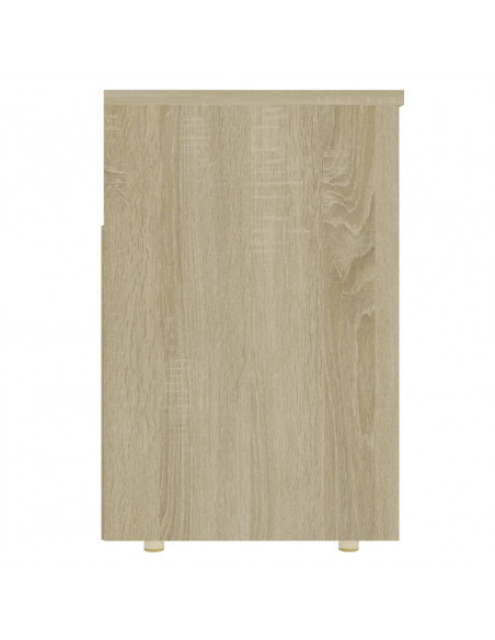 Panca Portascarpe Rovere Sonoma 105x30x45 cm in Truciolato