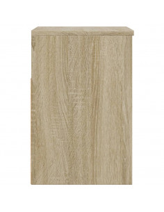 Panca Portascarpe Rovere Sonoma 60x30x45 cm in Truciolato