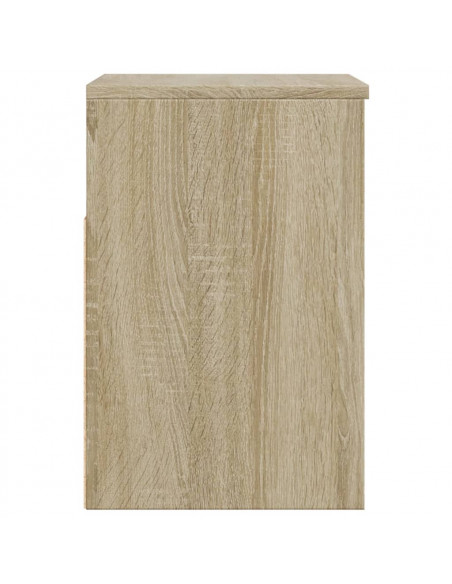 Panca Portascarpe Rovere Sonoma 60x30x45 cm in Truciolato