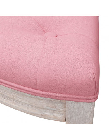 Panca Rosa 110,5x45x49 cm in Velluto