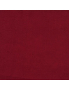Panca Rosso Vino 100x35x41 cm in Velluto