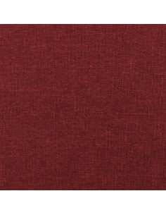 Panca Rosso Vino 70x35x41 cm in Tessuto