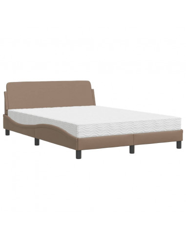 Letto con Materasso Cappuccino 120x200cm Similpelle