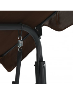 Panchina a Dondolo da Giardino Caffè 170x110x153 cm