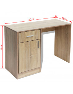 Panchina con Scarpiera Colore Rovere 80x24x45 cm