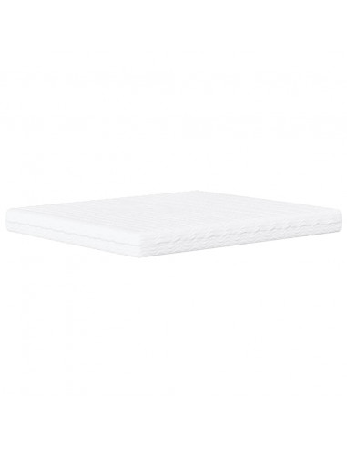 Letto con Materasso Grigio Chiaro160x200 cm Tessuto