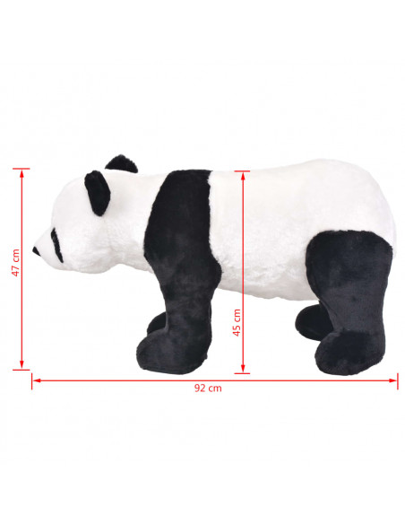Panda in Peluche in Piedi Nero e Bianco XXL