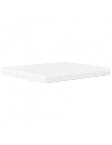 Letto con Materasso Marrone 160x200cm in Similpelle