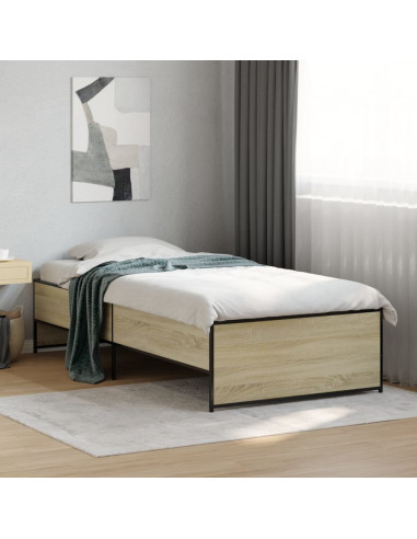 Giroletto Rovere Sonoma 100x200 cm Legno Multistrato e Metallo