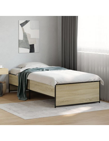 Giroletto Rovere Sonoma 100x200 cm Legno Multistrato e Metallo