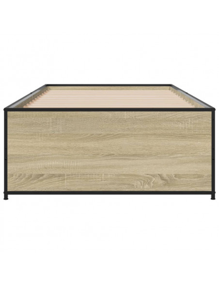 Giroletto Rovere Sonoma 100x200 cm Legno Multistrato e Metallo