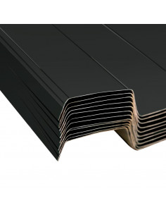 Pannelli da Tetto 12 pz in Acciaio Zincato Antracite