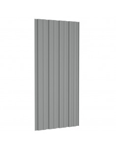 Pannelli da Tetto 36 pz in Acciaio Zincato Grigio 100x45 cm