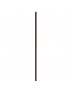 Pannelli da Tetto 36 pz in Acciaio Zincato Marrone 60x45 cm