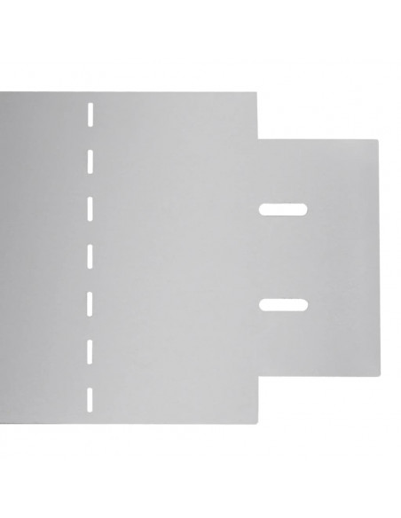 Pannelli di Recinzione per Prato 5 pz Acciaio Zincato 100x20 cm