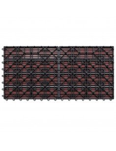 Pannelli in WPC 60x30 cm 6 pz 1m² Marrone