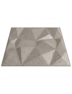 Pannelli Murali 12 pz Beton 50x50 cm XPS 3 m² Diamante