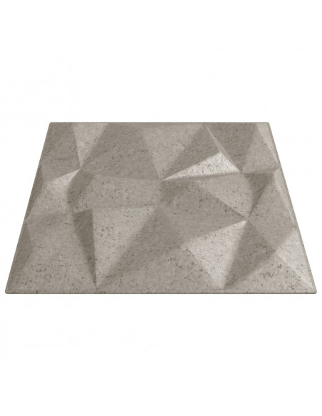 Pannelli Murali 12 pz Beton 50x50 cm XPS 3 m² Diamante