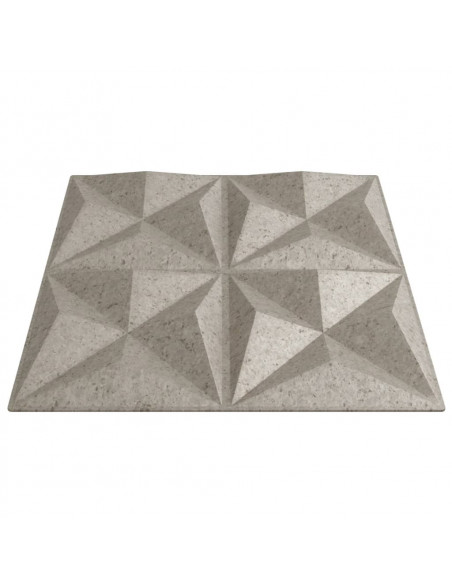 Pannelli Murali 12 pz Beton 50x50 cm XPS 3 m² Origami