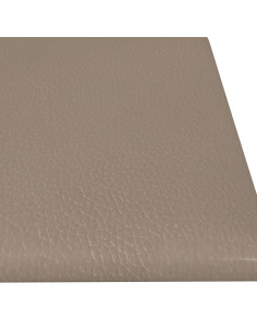Pannelli Murali 12 pz Cappuccino 60x15 cm Similpelle 1,08 m²
