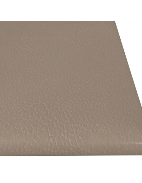 Pannelli Murali 12 pz Cappuccino 60x15 cm Similpelle 1,08 m²