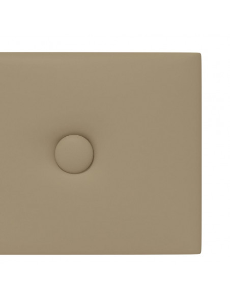 Pannelli Murali 12 pz Cappuccino 90x15 cm in Similpelle 1,62 m²