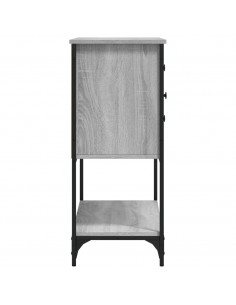 Credenza Grigio Sonoma 100x36x85 cm in Legno Multistrato 2